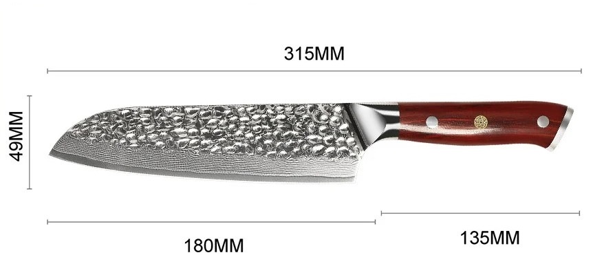 Yu ROSEWOOD Santoku 06